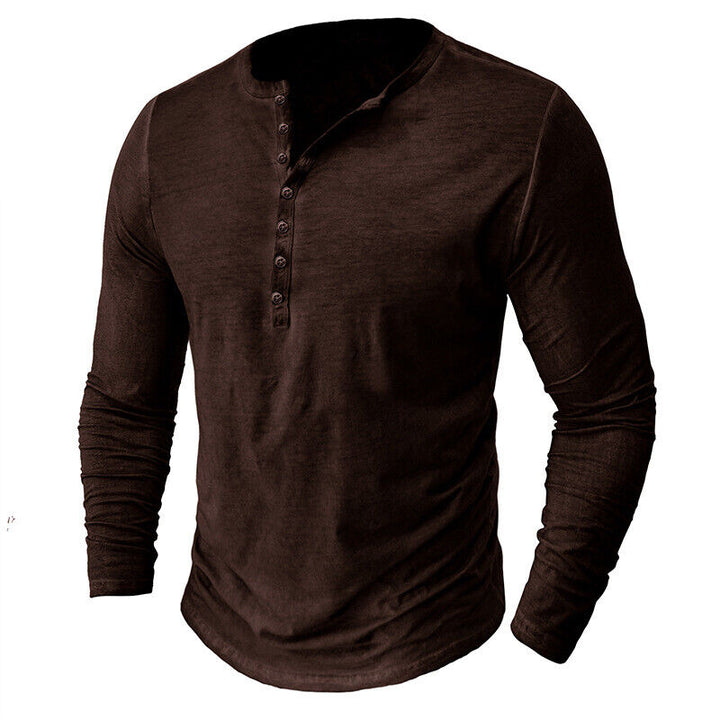 Mune Fashion - Henley shirt for men with long sleeves
