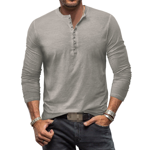 Mune Fashion - Henley shirt for men with long sleeves