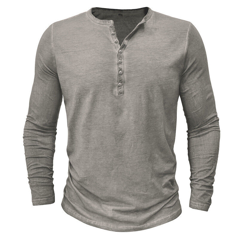 Mune Fashion - Henley shirt for men with long sleeves