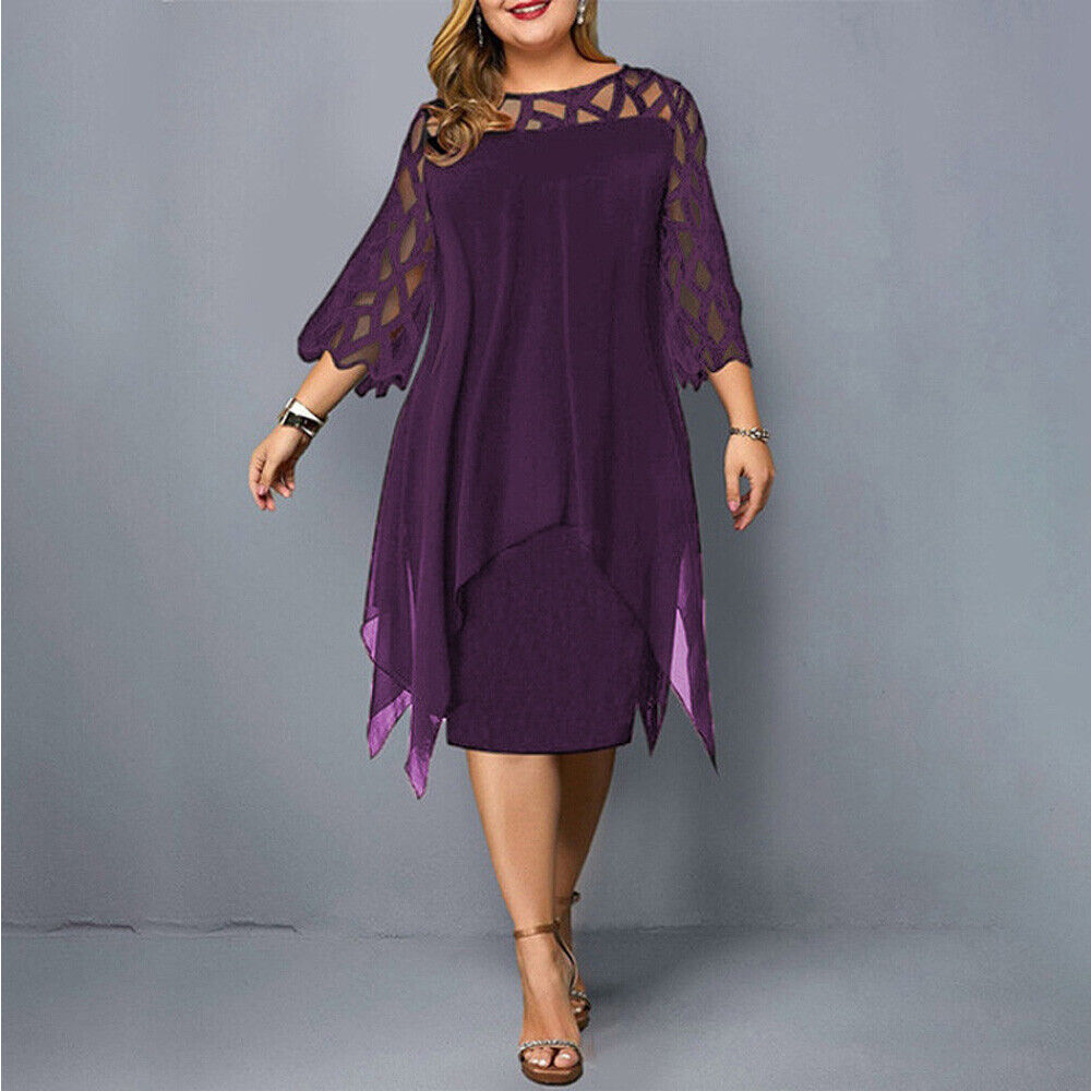 Mune Fashion | Elegant Plus Size Midi Dress for Women