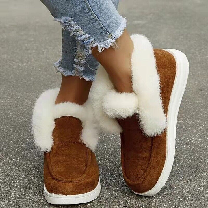 Mune | Winter Moccasins - Suede Slip-On Moccasins with Fur Lining