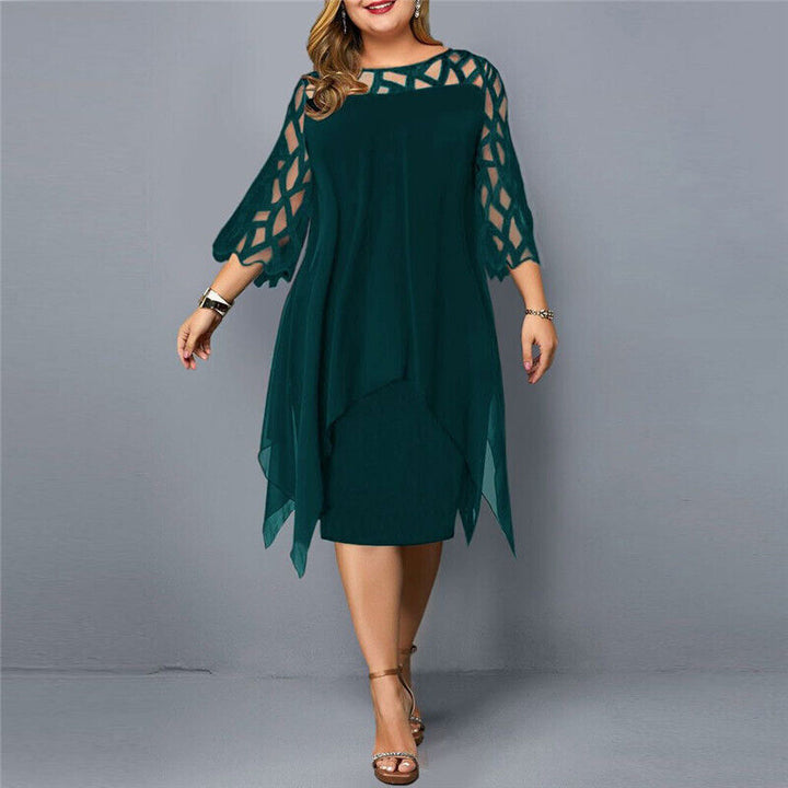 Mune Fashion | Elegant Plus Size Midi Dress for Women