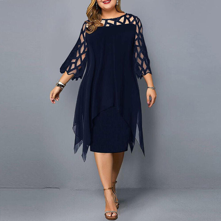 Mune Fashion | Elegant Plus Size Midi Dress for Women