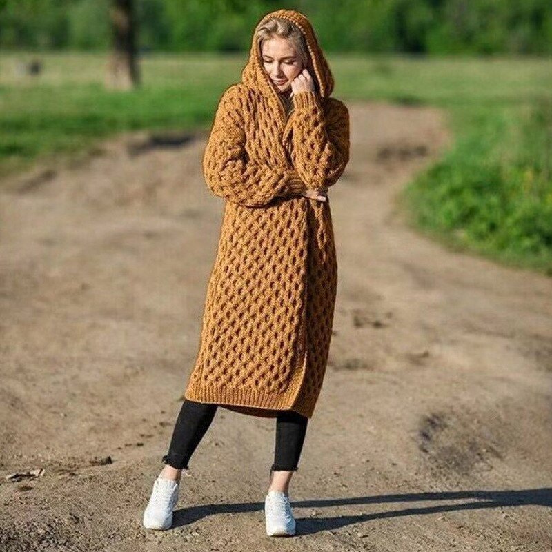Mune | Warm women's cardigan with hood
