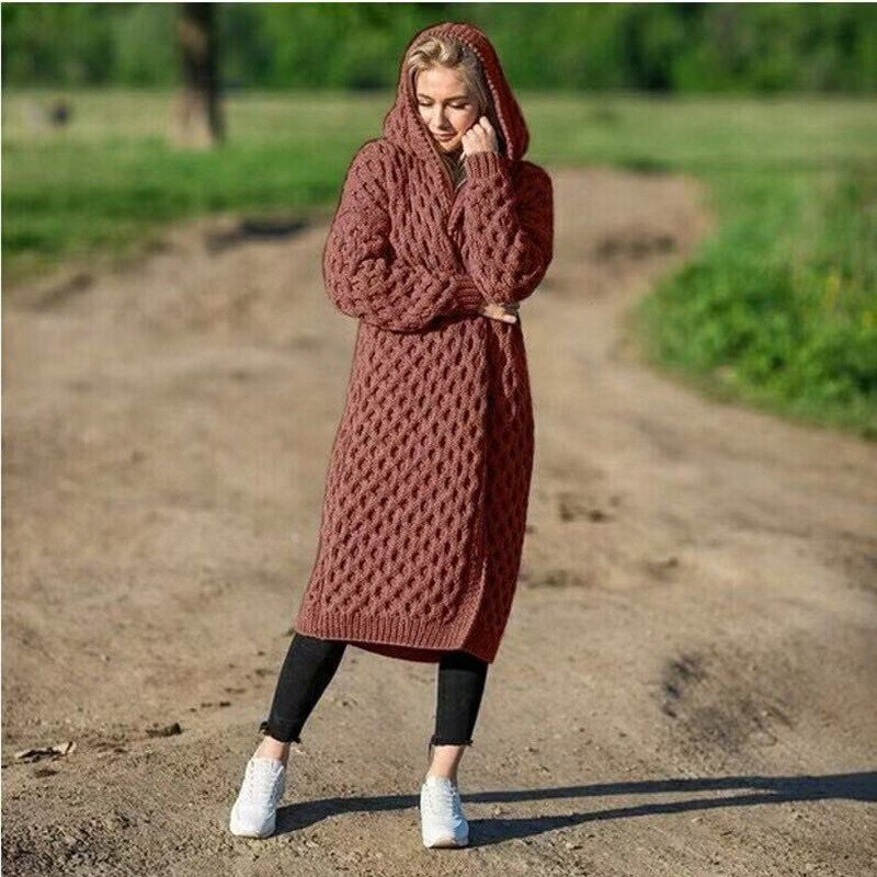 Mune | Warm women's cardigan with hood