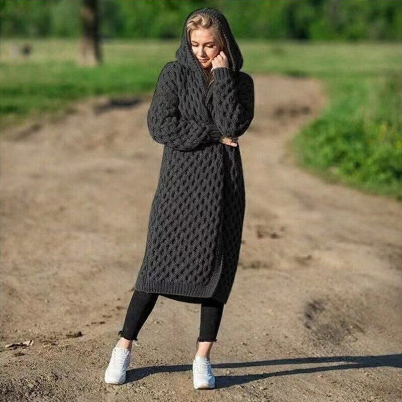 Mune | Warm women's cardigan with hood