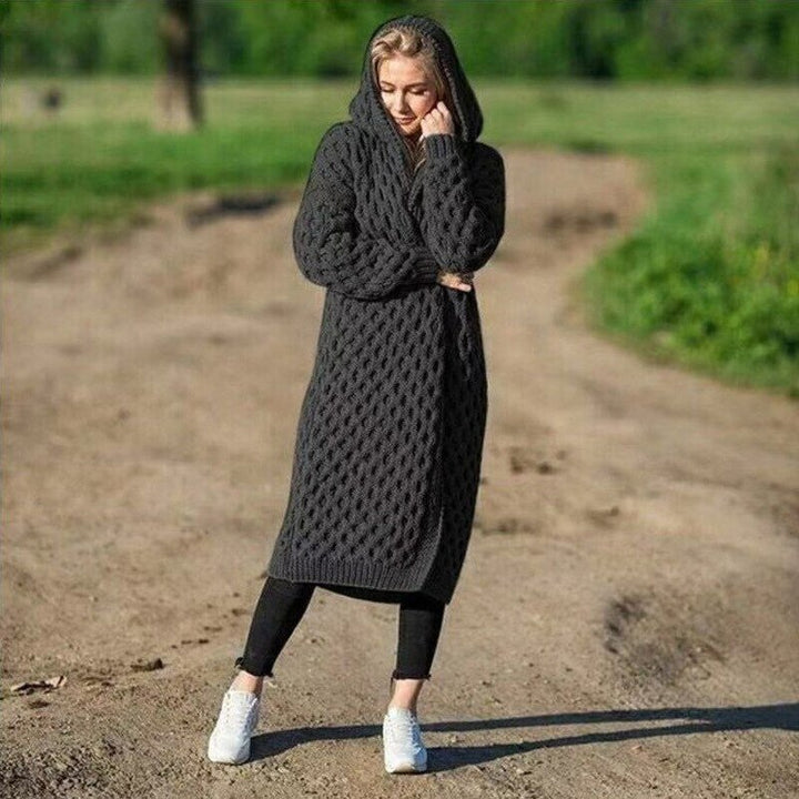 Mune | Warm women's cardigan with hood