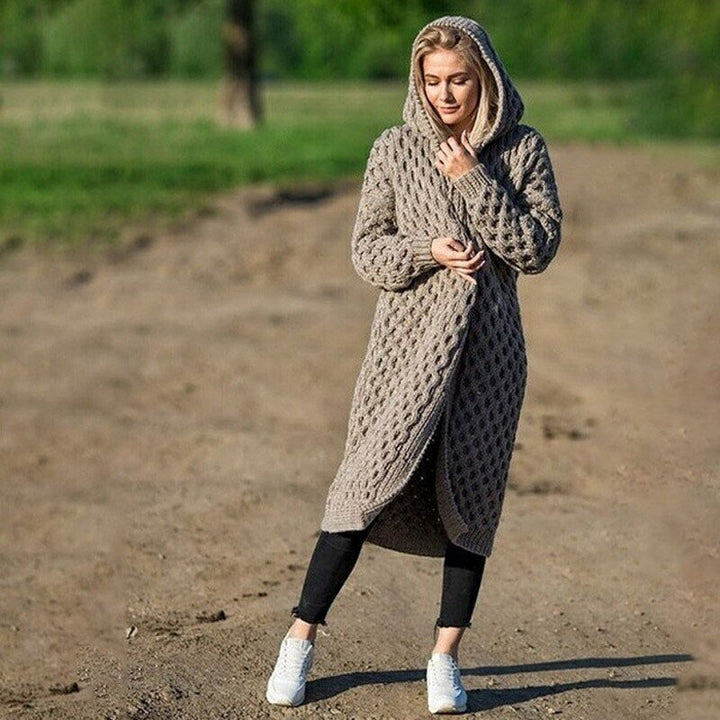 Mune | Warm women's cardigan with hood