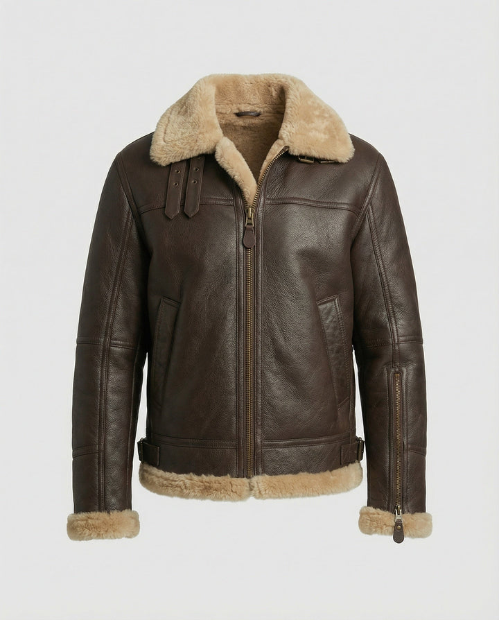 Luxury Sheepskin Pilot Jacket