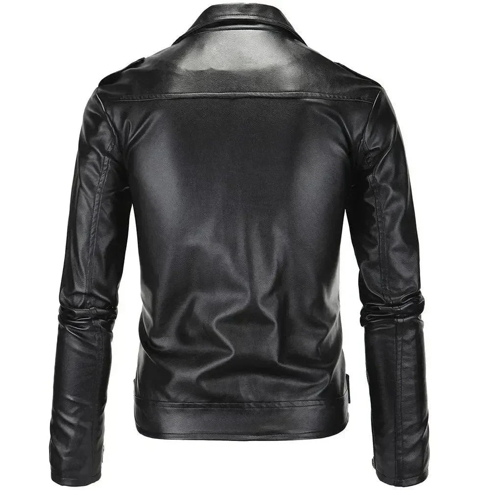 Mune | Slim Fit Biker Men's Leather Jacket