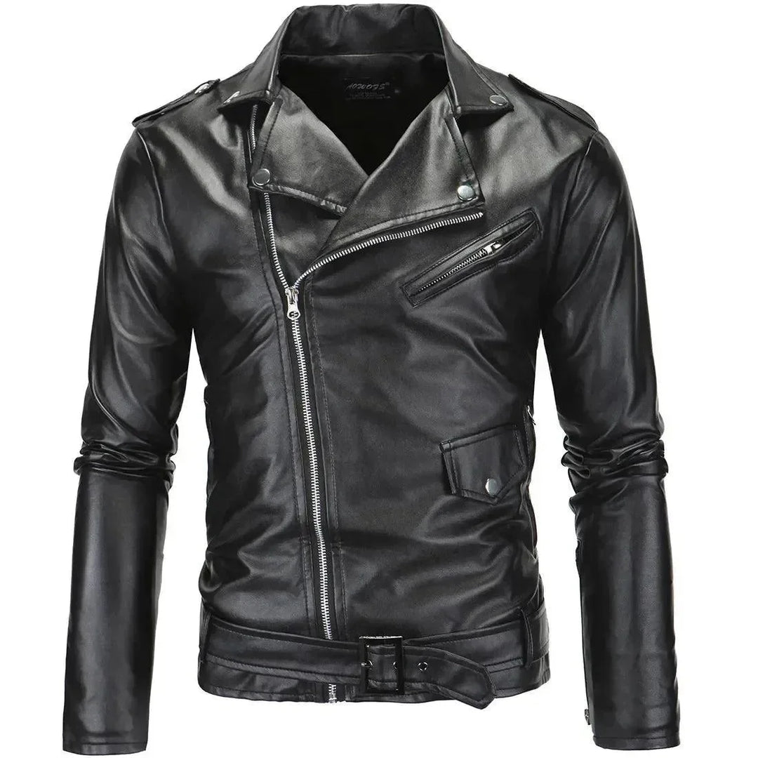 Mune | Slim Fit Biker Men's Leather Jacket