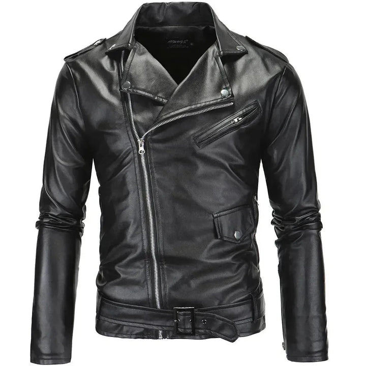 Mune | Slim Fit Biker Men's Leather Jacket
