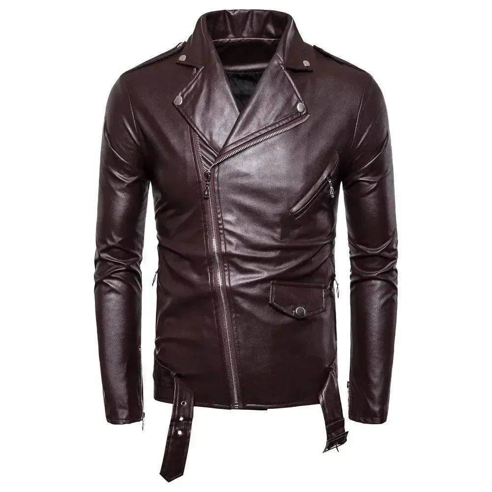 Mune | Slim Fit Biker Men's Leather Jacket