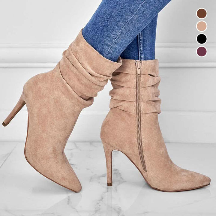 Mune | Elegant Ankle Boots with High Heel