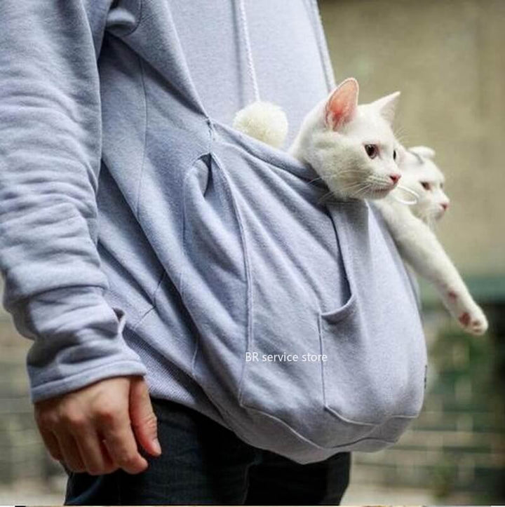 Mune | Practical Women's Hooded Sweatshirt with Pouch Pocket for Pets