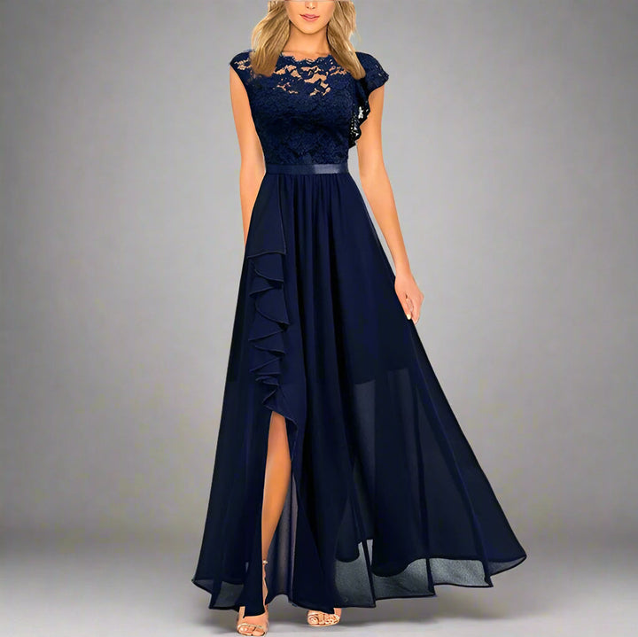 Mune | Elegant Women's Maxi Dress with Lace Inserts Timeless Romantic & Flowing