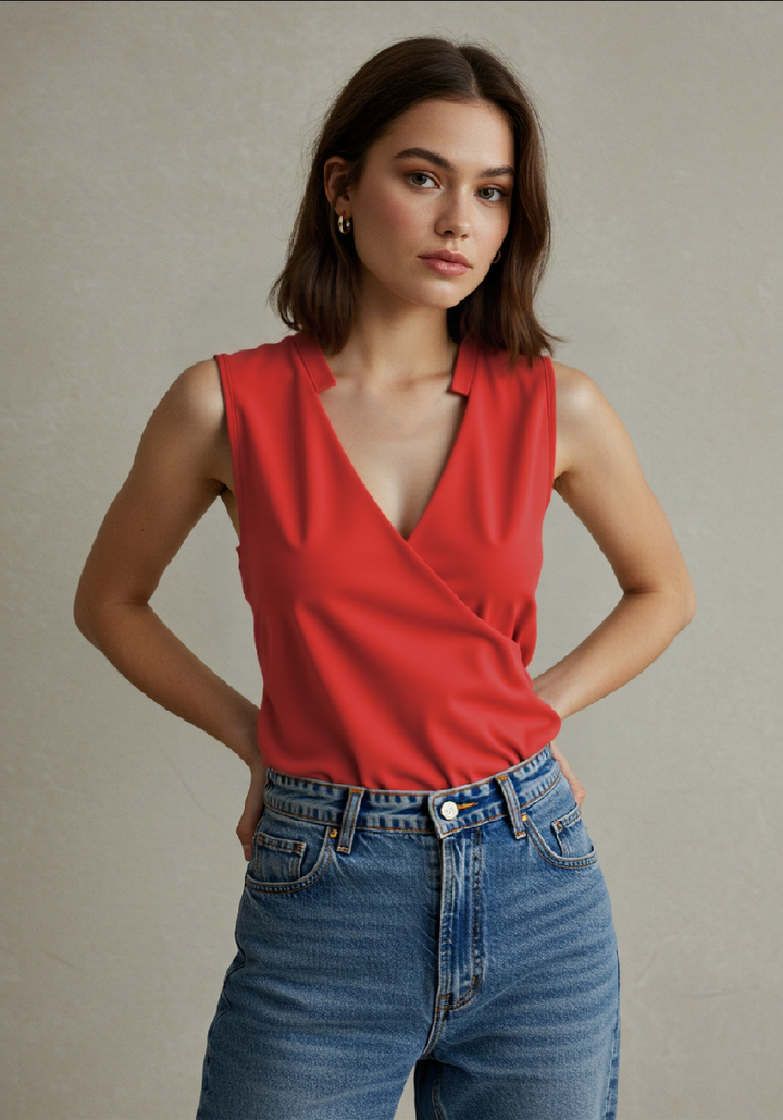 Mune | Elegant Sleeveless Solid Top