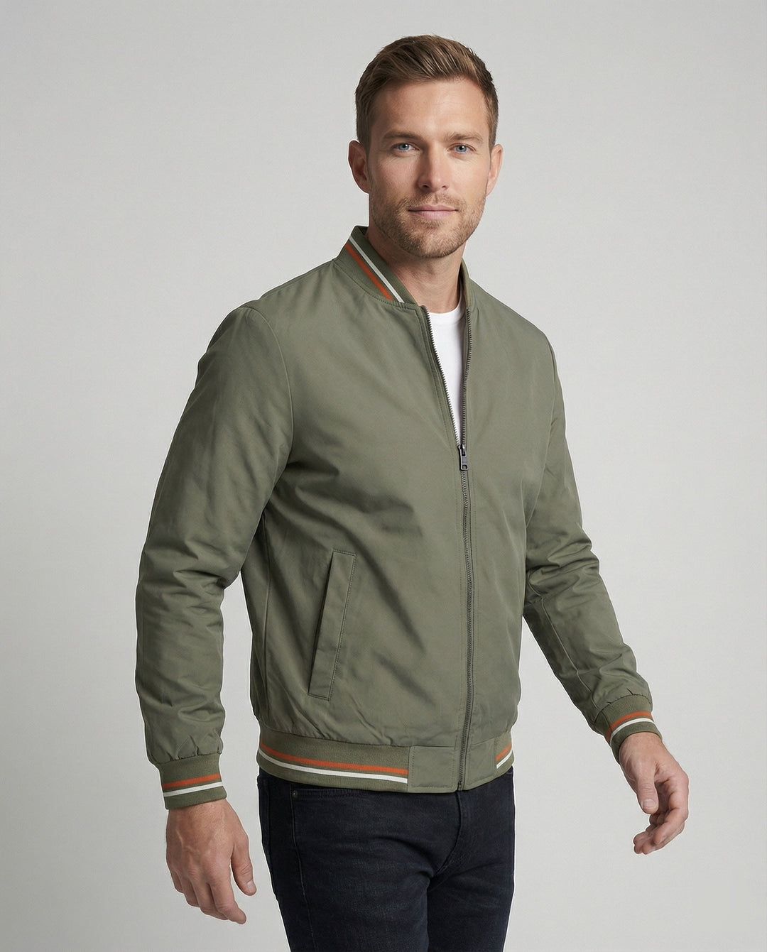 Men's Slim Fit Bomber Jacket