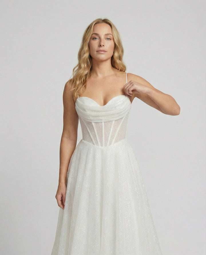 Mune Fashion | Glitter Ball gown with lacing