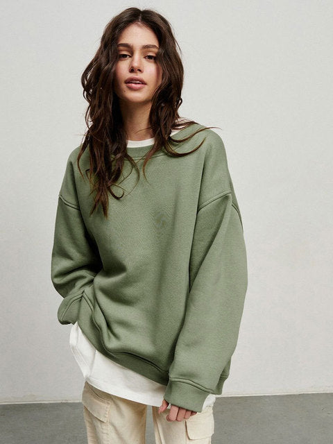 Mune | Women's Oversized Sweatshirt In Solid Color Design