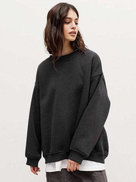 Mune | Women's Oversized Sweatshirt In Solid Color Design
