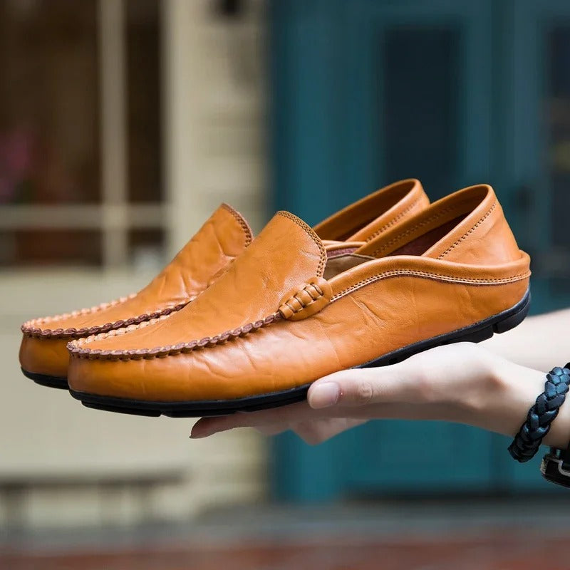 Men's loafers made of genuine leather Mune Fashion