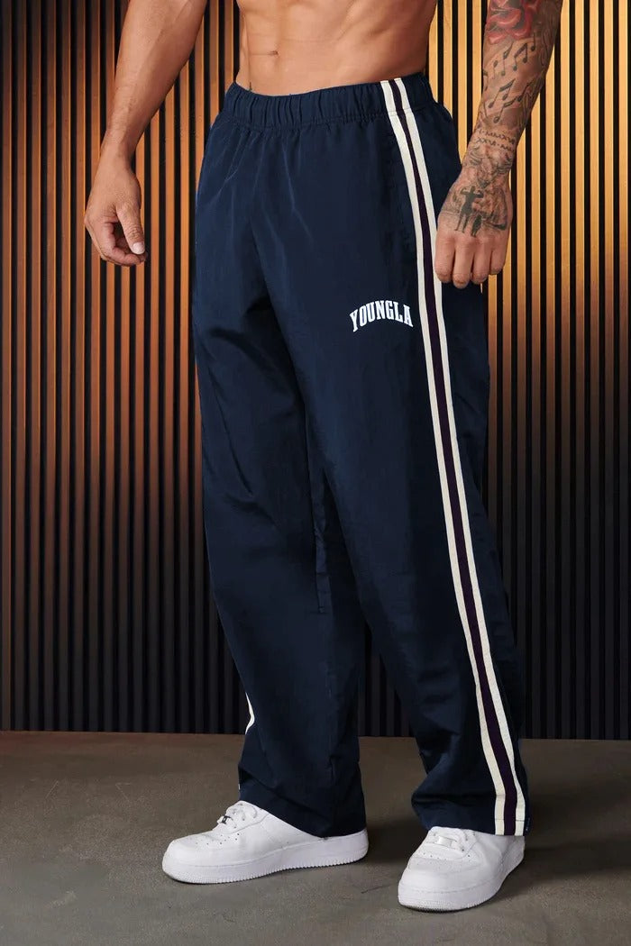 Mune | Men's Sports Pants with Double Stripe Print