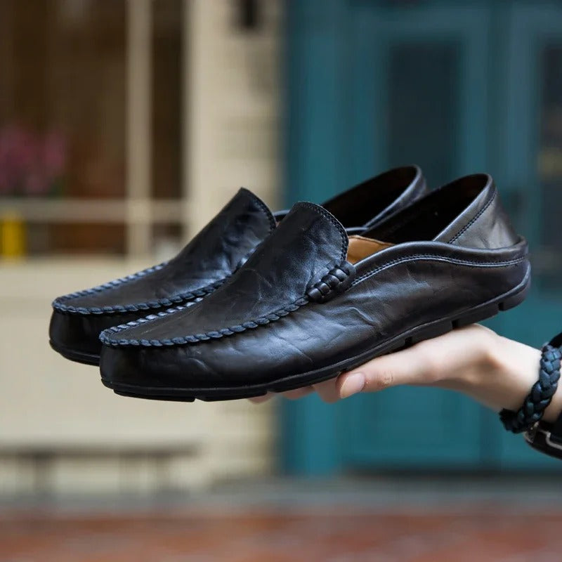 Men's loafers made of genuine leather Mune Fashion