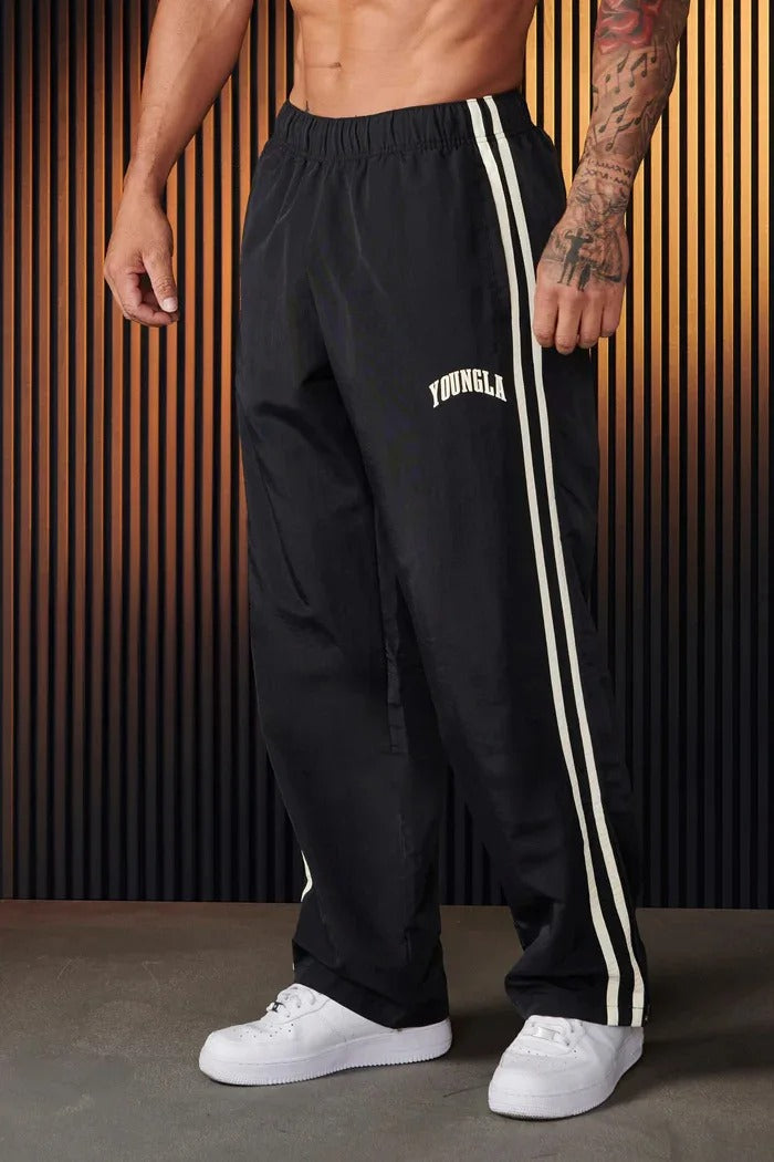 Mune | Men's Sports Pants with Double Stripe Print