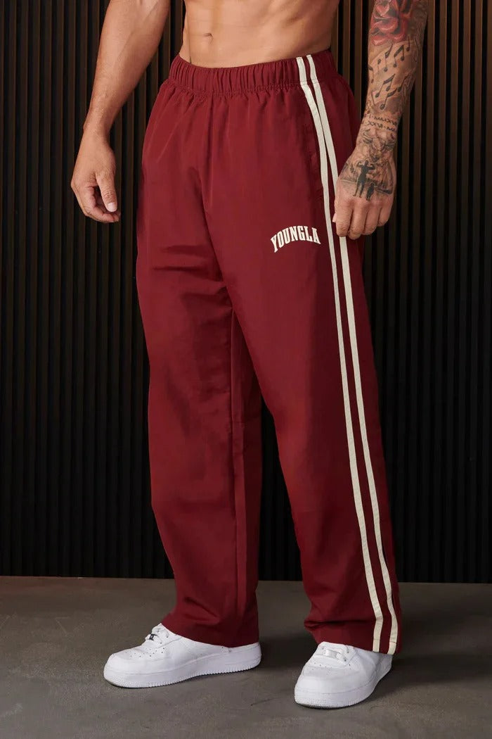 Mune | Men's Sports Pants with Double Stripe Print