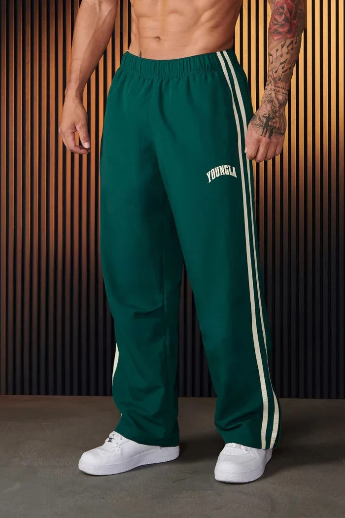Mune | Men's Sports Pants with Double Stripe Print