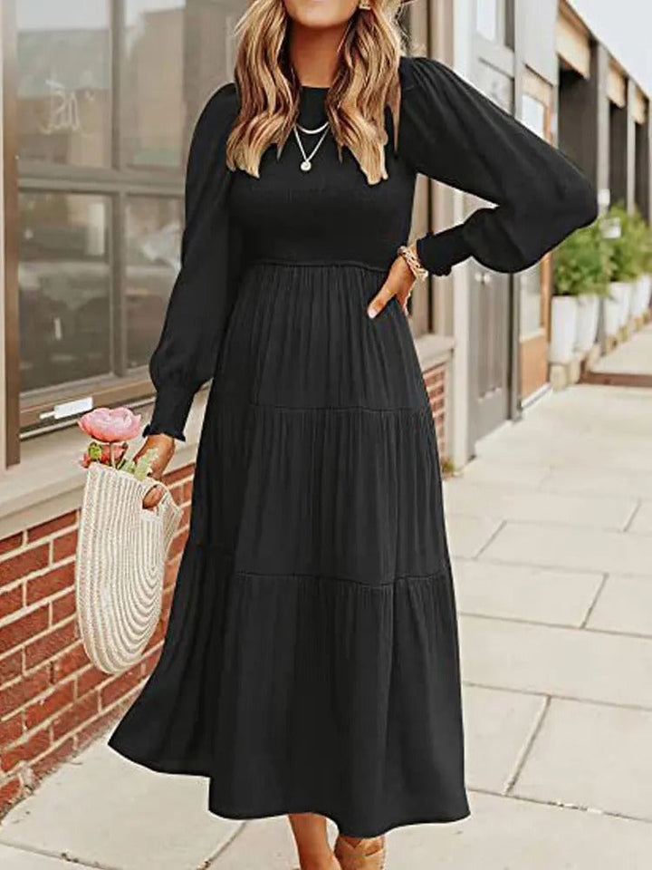 Mune | Midi Dress with Long Sleeves and Dinner Jackets