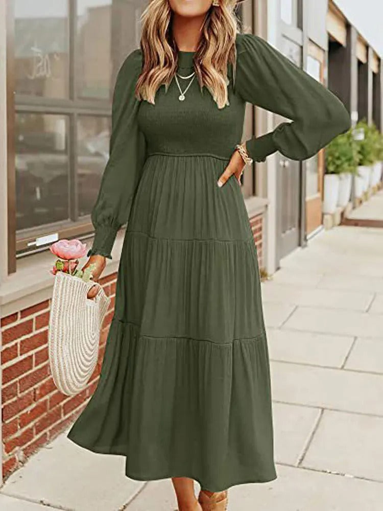 Mune | Midi Dress with Long Sleeves and Dinner Jackets