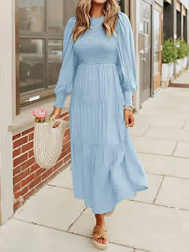 Mune | Midi Dress with Long Sleeves and Dinner Jackets