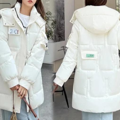 Mune | Winter Parka Insulated Long Blue Jacket with Practical Pockets
