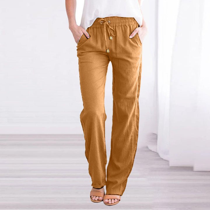 Mune Fashion | Lightweight airy casual pants with elastic waistband