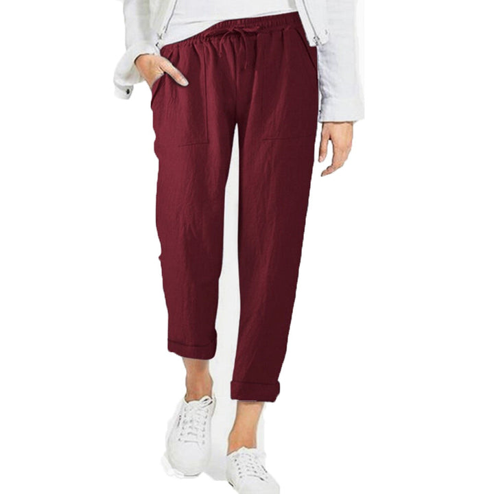 Mune Fashion | Lightweight airy casual pants with elastic waistband