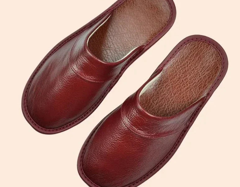 Mune | Comfortable Slippers for Men Made Of Black Cowhide