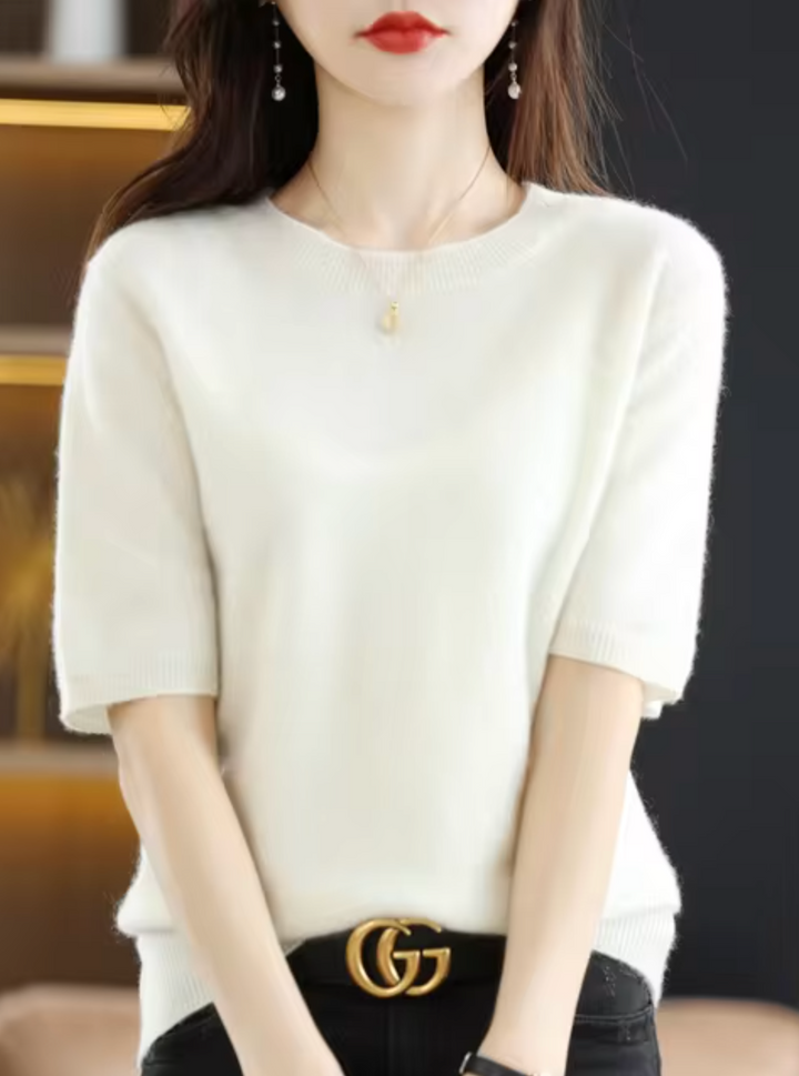 Mune Fashion | Short-sleeved wool sweater