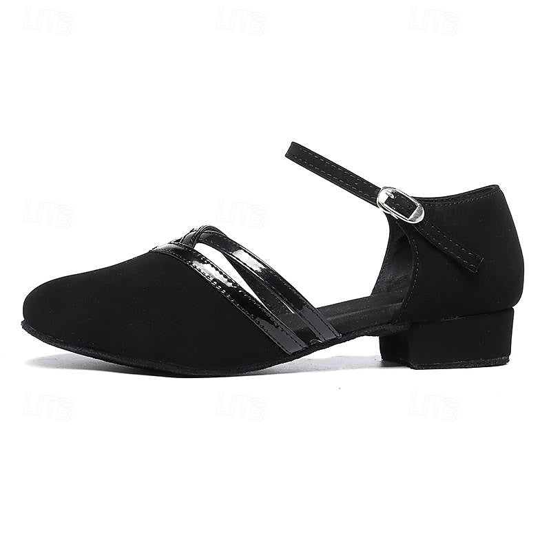 Mune | Modern dance shoes for women Black High-quality suede