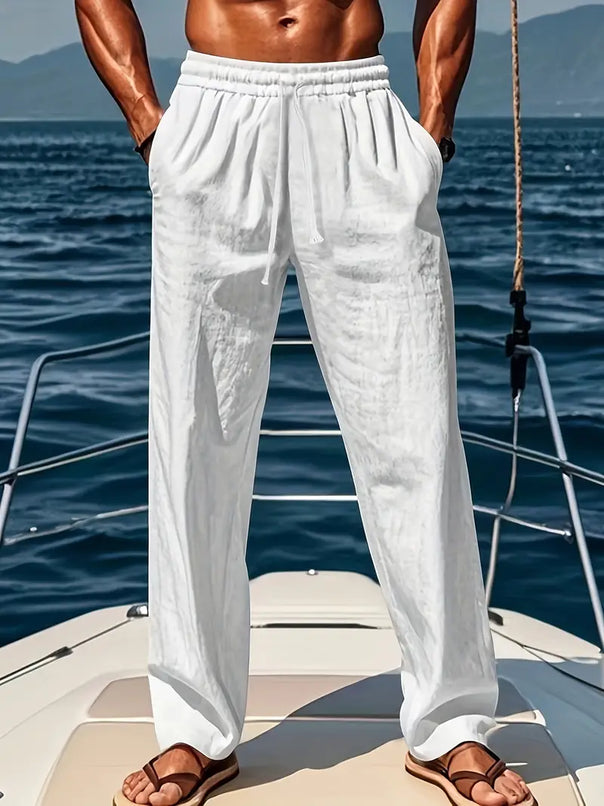 Mune Fashion | Tailored Men's Linen Pants Airy Summer Pants with Classic Style