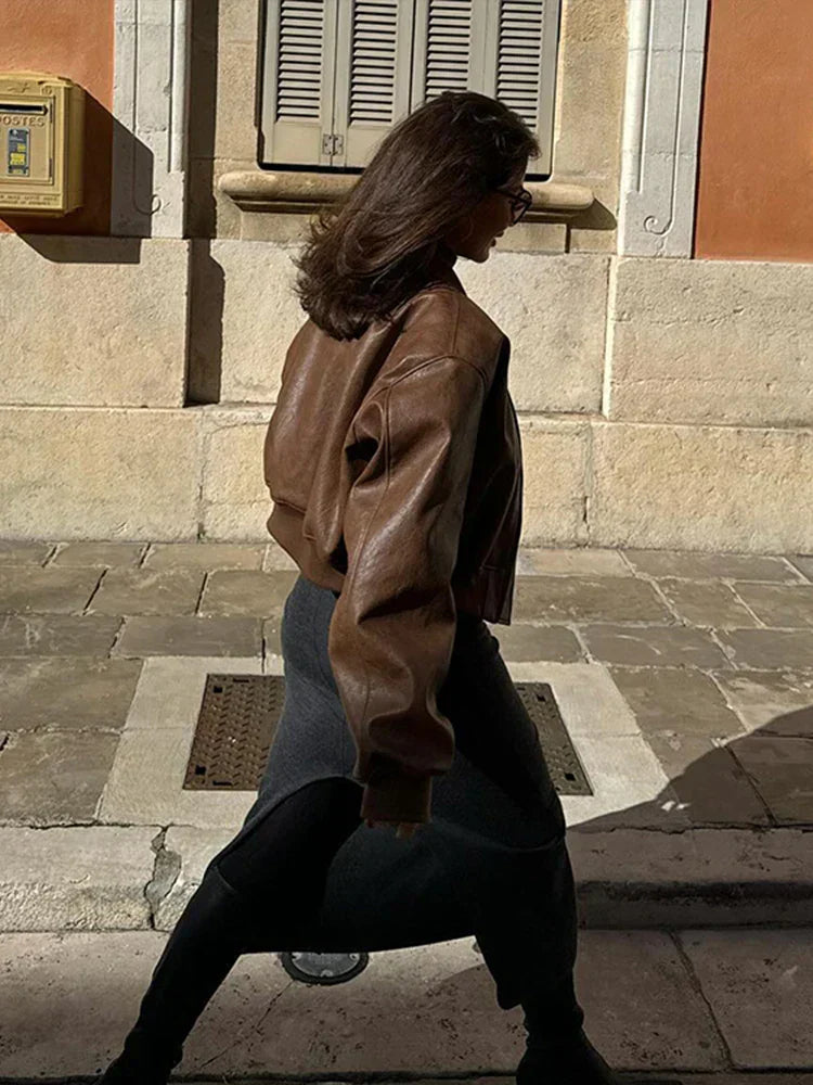 Mune | Leather Bomber Jacket