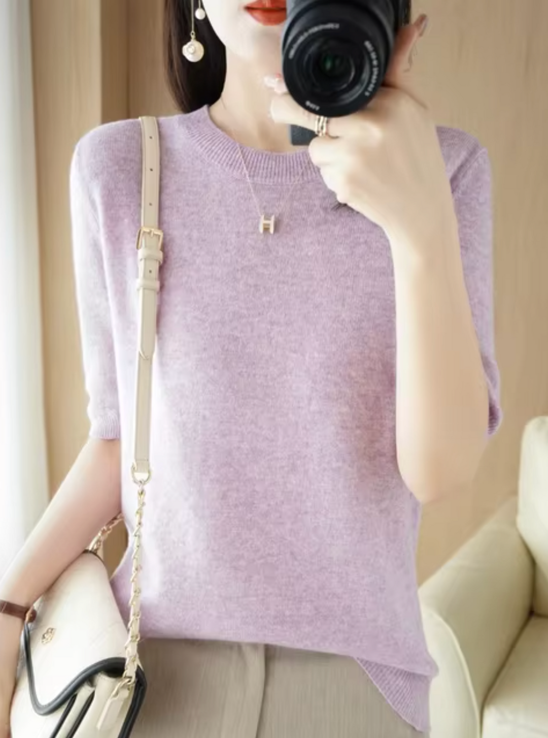 Mune | Short Sleeve Wool Sweater
