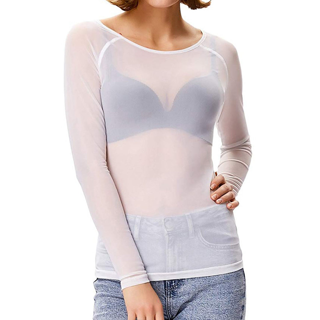 Mune | Mesh Top Seductive Transparent With Long Sleeves For Women