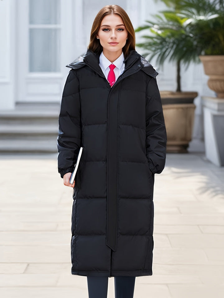 Mune | Women's Long Down Coat with Hood for Autumn/Winter