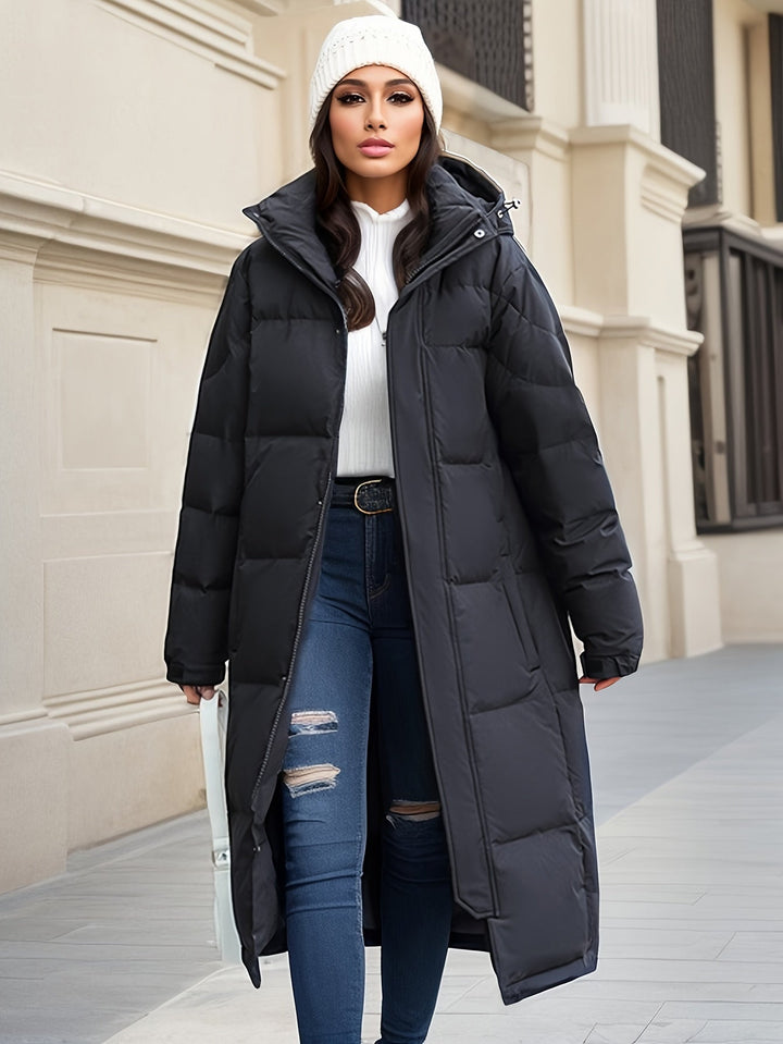 Mune | Women's Long Down Coat with Hood for Autumn/Winter