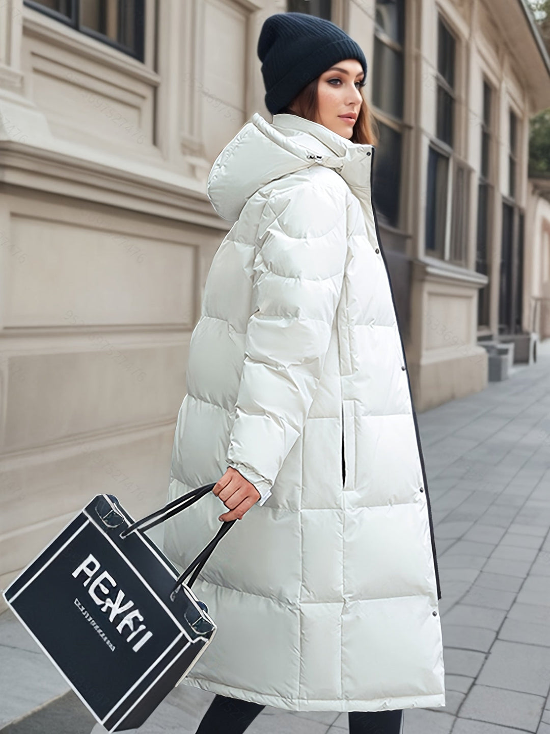 Mune | Women's Long Down Coat with Hood for Autumn/Winter