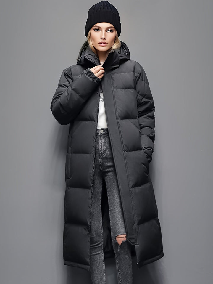 Mune | Women's Long Down Coat with Hood for Autumn/Winter