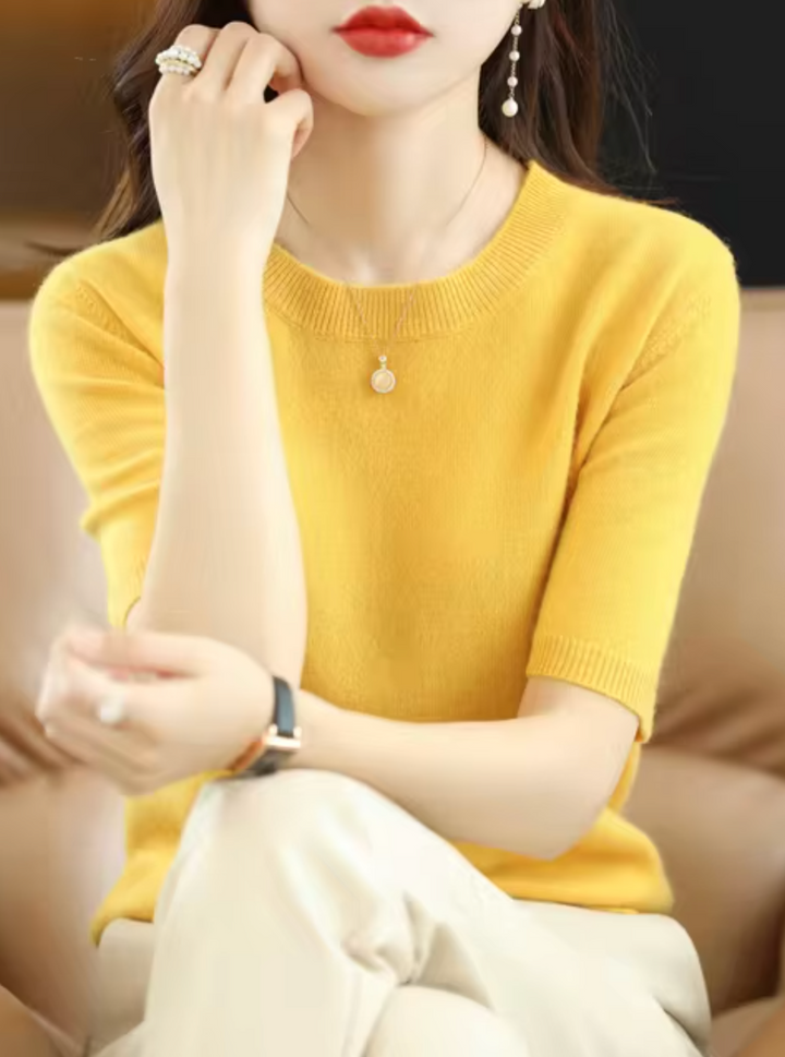 Mune Fashion | Short-sleeved wool sweater