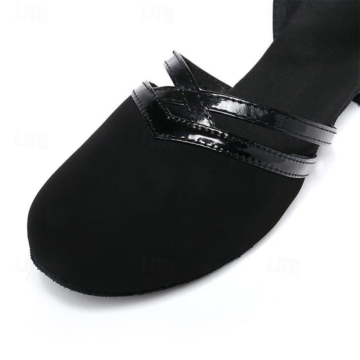 Mune | Modern dance shoes for women Black High-quality suede
